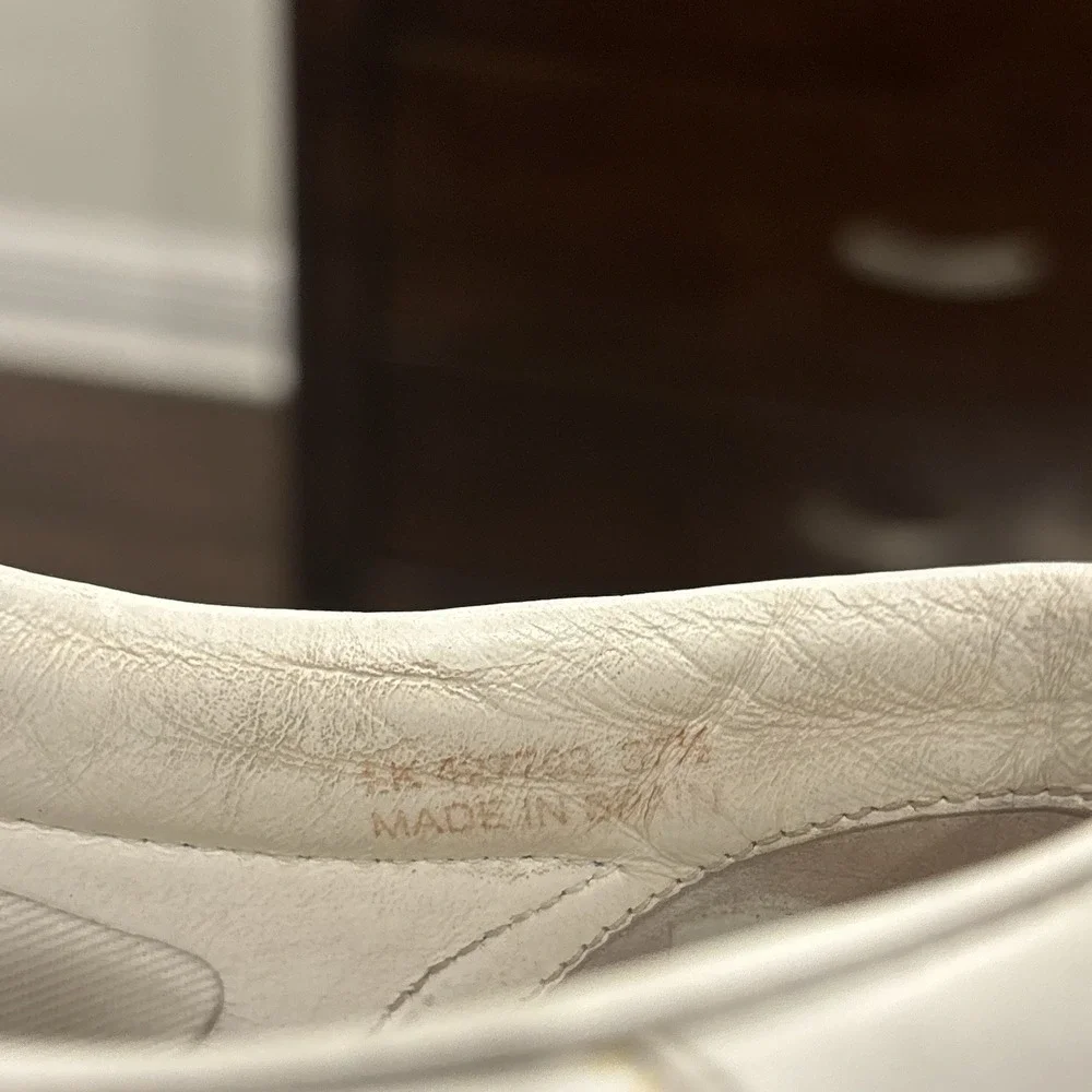 Saint Laurent Signature Court Classic SL/39 Womens 7.5 White Platform Sneakers